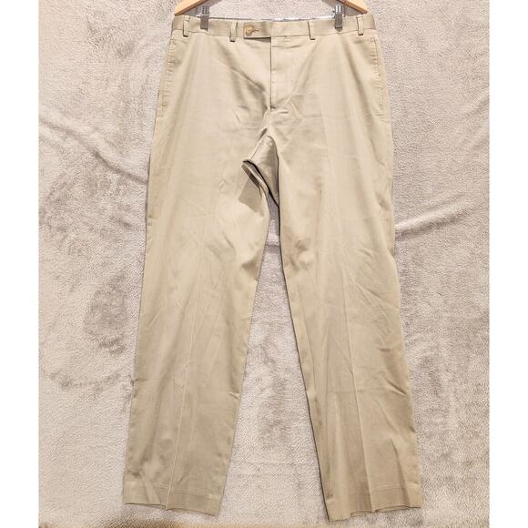 Lauren Ralph Lauren Mens Casual Beige Khaki Trousers Size 36x32 Business Office - Picture 1 of 12